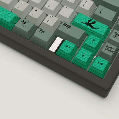 Dragon Scale Design Keycaps and Mechanical Keyboard
