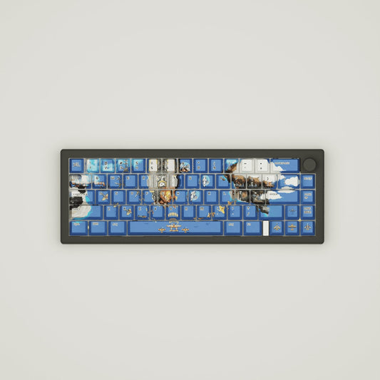 Fighter Arcade Design Keycaps and Mechanical Keyboard