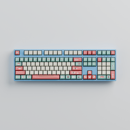 Fizz and Flourish Sushi Friends 100% RGB Mechanical Keyboard + Keycaps(Collabs)