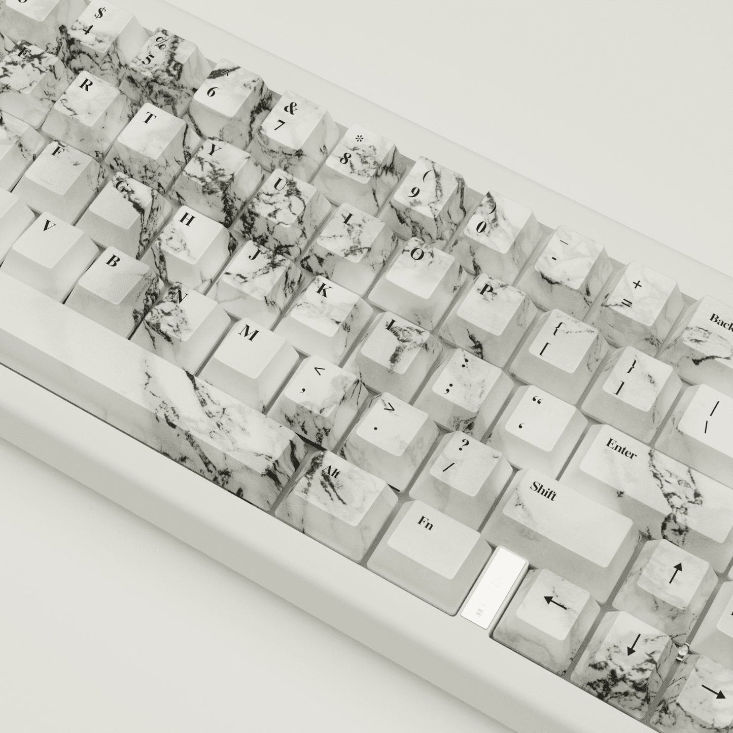Marble Design Keycaps and Mechanical Keyboard