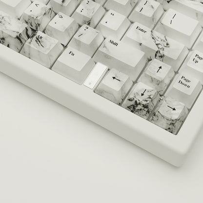 Marble Design Keycaps and Mechanical Keyboard