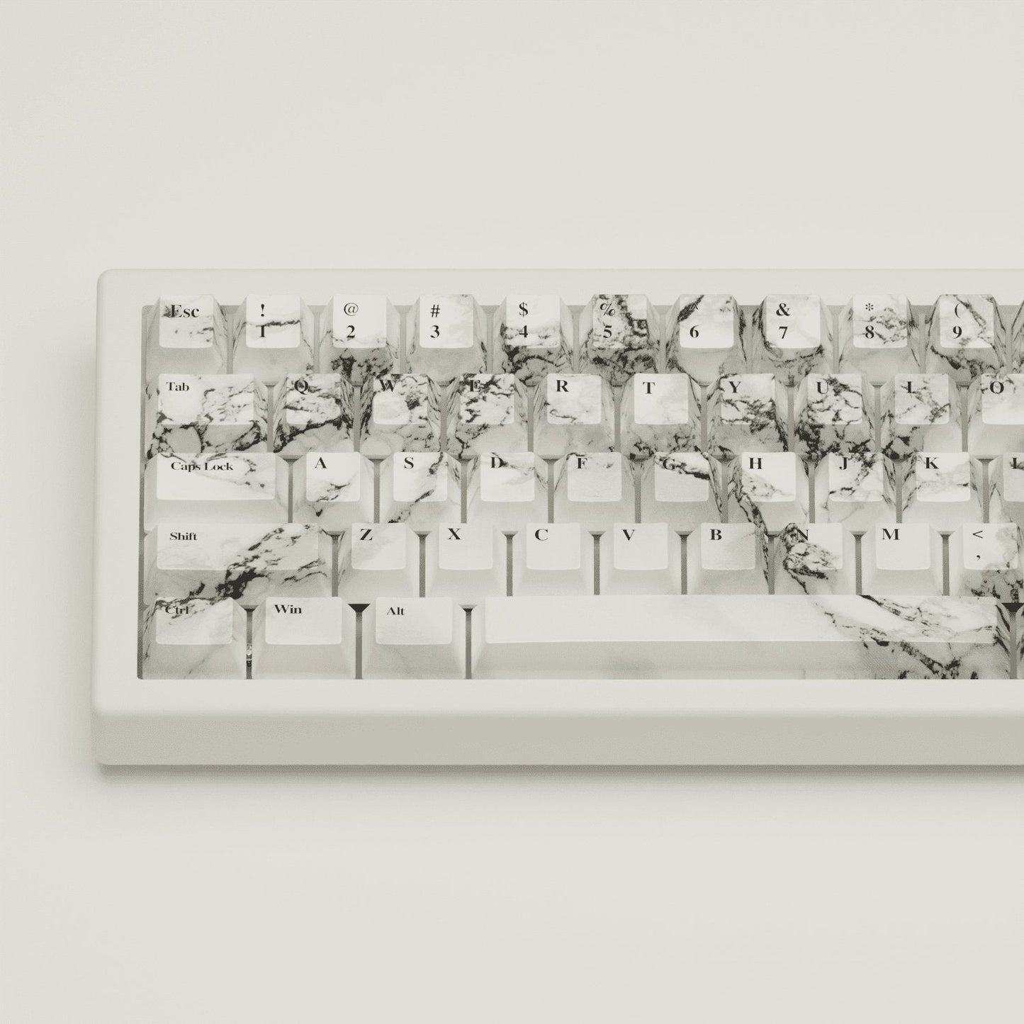 Marble Design Keycaps and Mechanical Keyboard