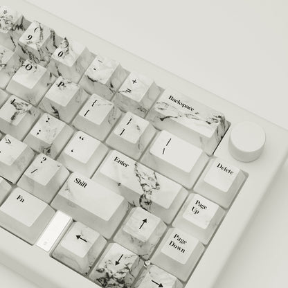 Marble Design Keycaps and Mechanical Keyboard
