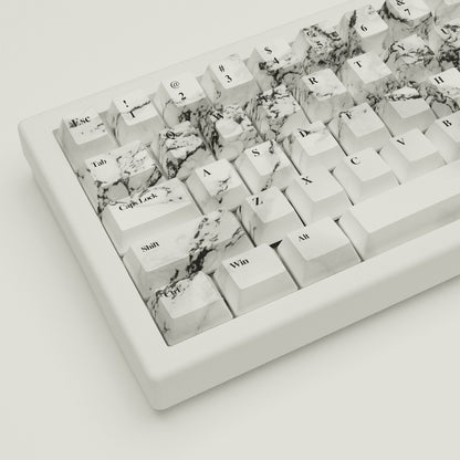 Marble Design Keycaps and Mechanical Keyboard