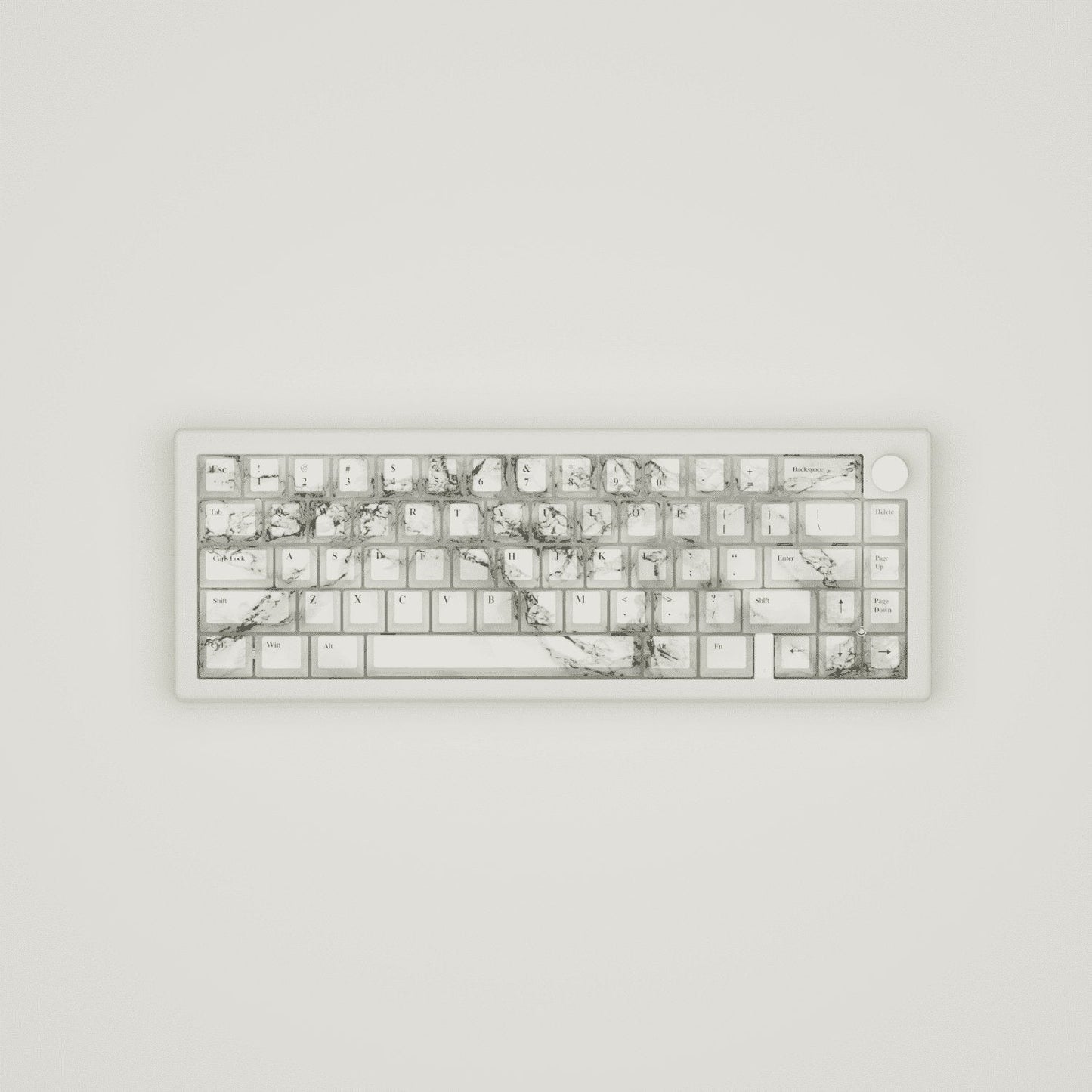 Marble Design Keycaps and Mechanical Keyboard