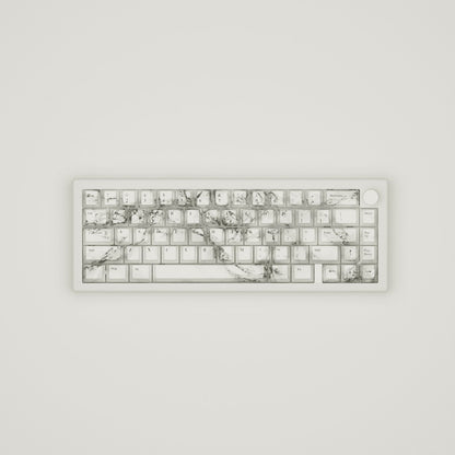 Marble Design Keycaps and Mechanical Keyboard