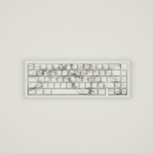 Marble Design Keycaps and Mechanical Keyboard
