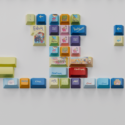 Myni Mart Family Summer Holiday 168 keys Keycaps Set (Collabs)